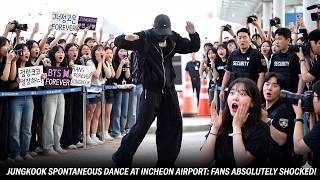 Wow! Jungkook Suddenly Dances at Incheon Airport—fans are shocked to see him! screenshot 2