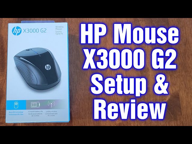 gesprek Arctic Stap HP Wireless Mouse X3000 G2 Setup And Review - YouTube