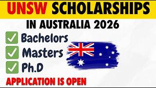 UNSW Full Scholarships Opportunity || Bachelor and Masters || No IELTS &amp; No Application Fee