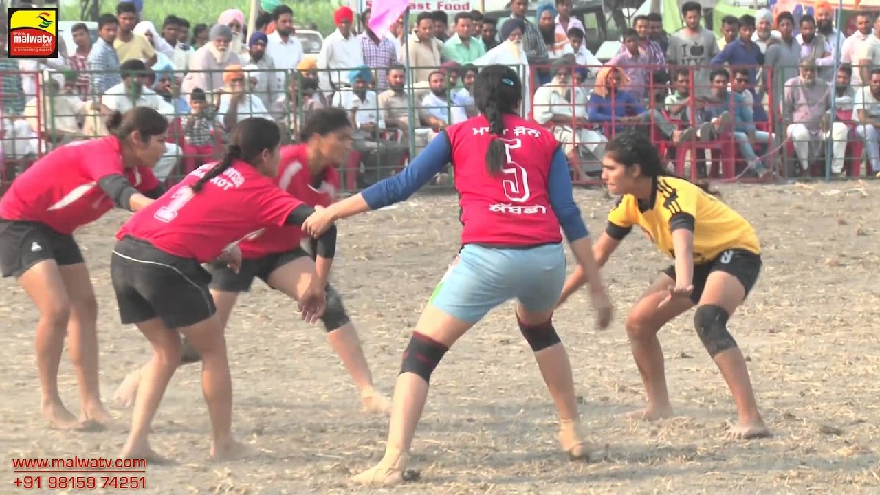 AJRAM vs KOTLI THAN SINGH | Girl's Semi Final Kabaddi Match | Mazara Raja Sahib Ji 2017