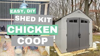 DIY Chicken Coop from a Resin Shed Kit
