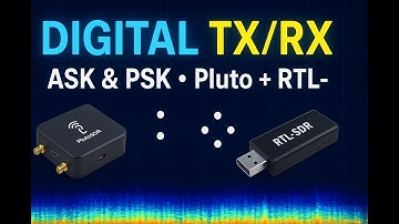 Van bits naar lucht: realtime ASK/PSK met PlutoSDR (TX) en RTL-SDR (RX) | Live demo