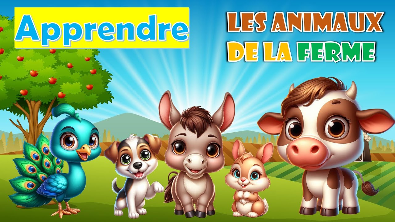 Apprendre les animaux de la ferme en français en images pour les ...