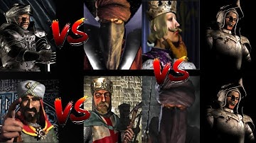 WOLF VS WAZIR PHILIPP RAT VS SALADIN VS LIONHEART CALIPH RAT | Stronghold Crusader Ai Battle