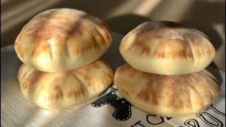 Təndir Çörəyi Dadında Balon Kimi Qabaran Pita Çörəyi - Pita Bread - Мягкие И Воздушные Пита Лепешки