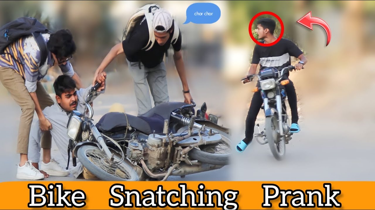 Bike Snatching Prank In Pakistan | The Crazy Legends - YouTube
