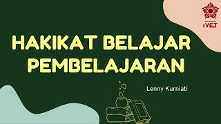 HAKIKAT BELAJAR DAN PEMBELAJARAN