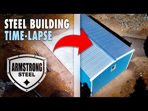 How to Erect a Metal Building! (Armstrong Steel Time-Lapse)
