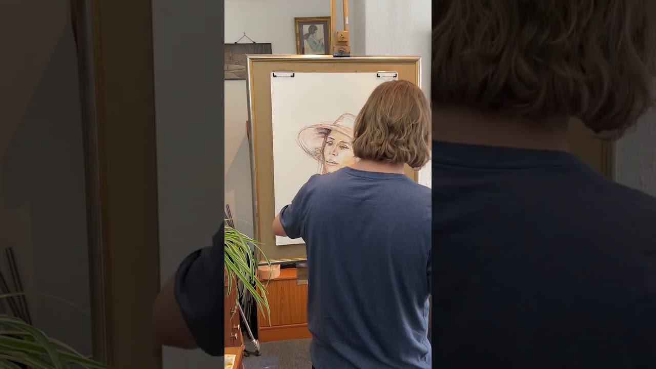 Pastel Portrait | Girl in Hat  