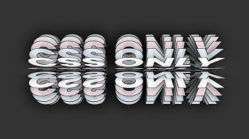 CSS Only 3D Text Rotation Animation Effects | Html CSS @OnlineTutorialsYT