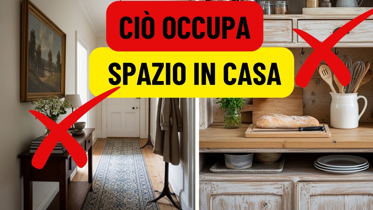 🚨 13 COSE CHE RUBANO IL TUO SPAZIO (E FANNO SEMBRARE LA TUA CASA PIÙ PICCOLA)