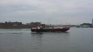 Famous Split Two hopper barge at Portsmouth Wealth