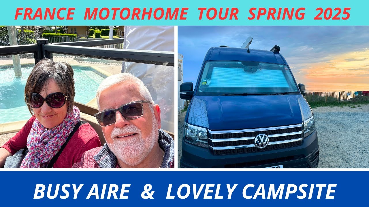 FRANCE Pt 3 | Aire at Gouville and Haliotis Camping Normandy | Vlog 694