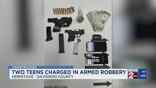2 teens charged in armed robbery