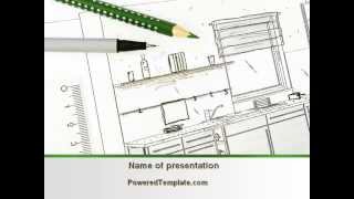 Kitchen Interior Design PowerPoint Template by PoweredTemplate.com