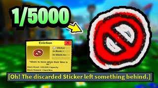 How i got the Eviction sticker | Roblox Bee Swarm Simulator