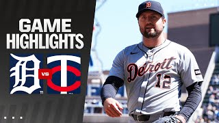 Tigers vs. Twins Game Highlights (4\/21\/24) | MLB Highlights