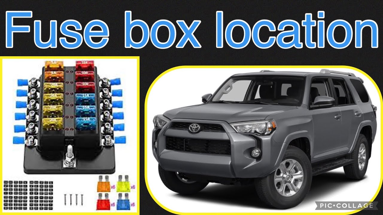 The fuse box location on a 2014 Toyota 4Runner