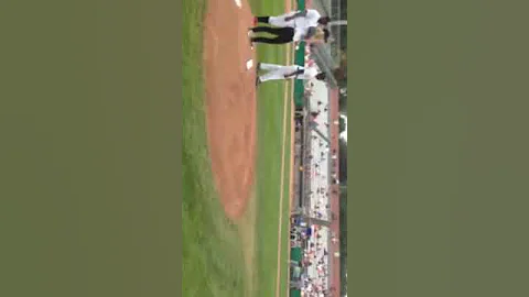 Sherrie's First Pitch at the Majors Game