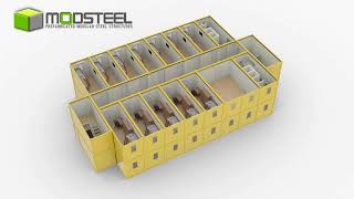 MODSTEEL Double Storey Accommodation Container Modules