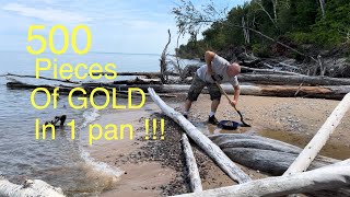 Finding the gold motherlode on the BEACHLake Superior #grassrootsmining