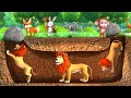 भूमिगत शेर Kahani Underground Lion Comedy Video 3D Hindi Kahaniya | New Stories in Hindi | JOJO TV