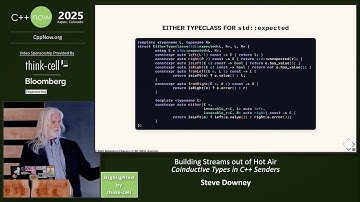 Coinductive Types in C++ Senders - Building Streams out of Hot Air - Steve Downey - C++Now 2025
