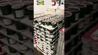 Christmas candle holders and candles at IKEA