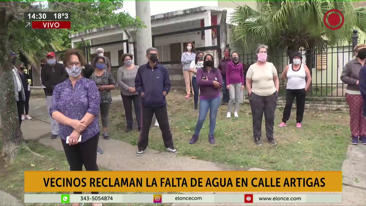 vecinos reclaman la falta de agua en Bº Paraná XXVI - YouTube