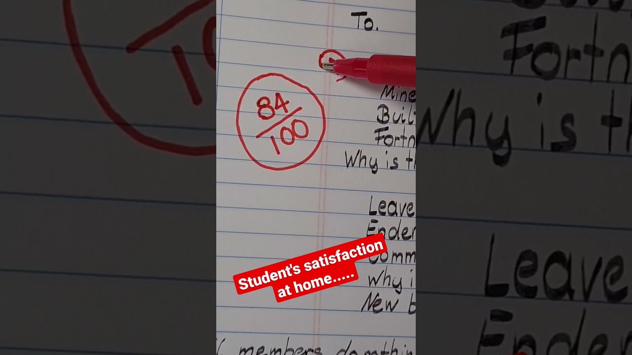 Student's satisfaction at home