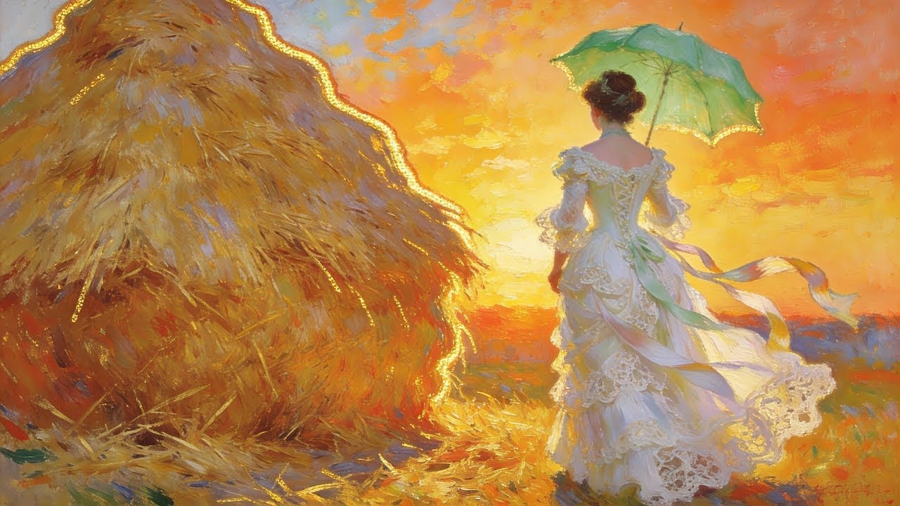 Visual Poems | Monet's Haystacks: Capturing Fleeting Light & Eternity | 4K Immersive