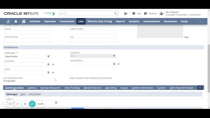 NetSuite | Give Access To User