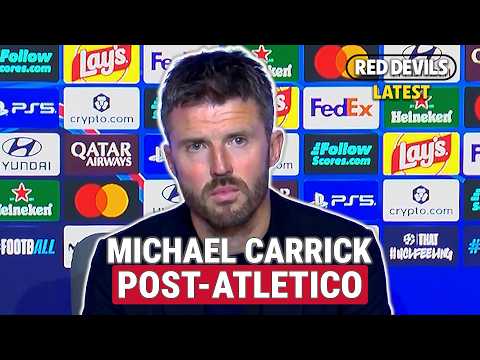 Michael Carrick on Martinez and Yoro red card | Atletico Madrid 2-0 Man Utd | Champions League