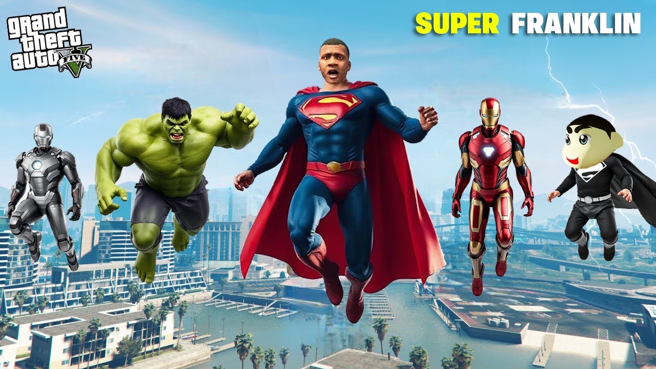 Franklin Gets a Super Suit & Becomes SUPER FRANKLIN in GTA 5! ⚡🔥 Epic Transformation!
