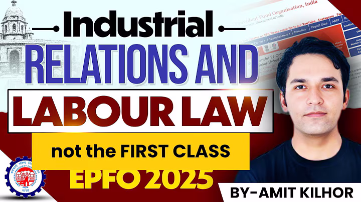 EPFO Labour Laws | Second CLASS of EPFO2025 Batch | AMIT KILHOR| 4 old WAGE  labour codes|