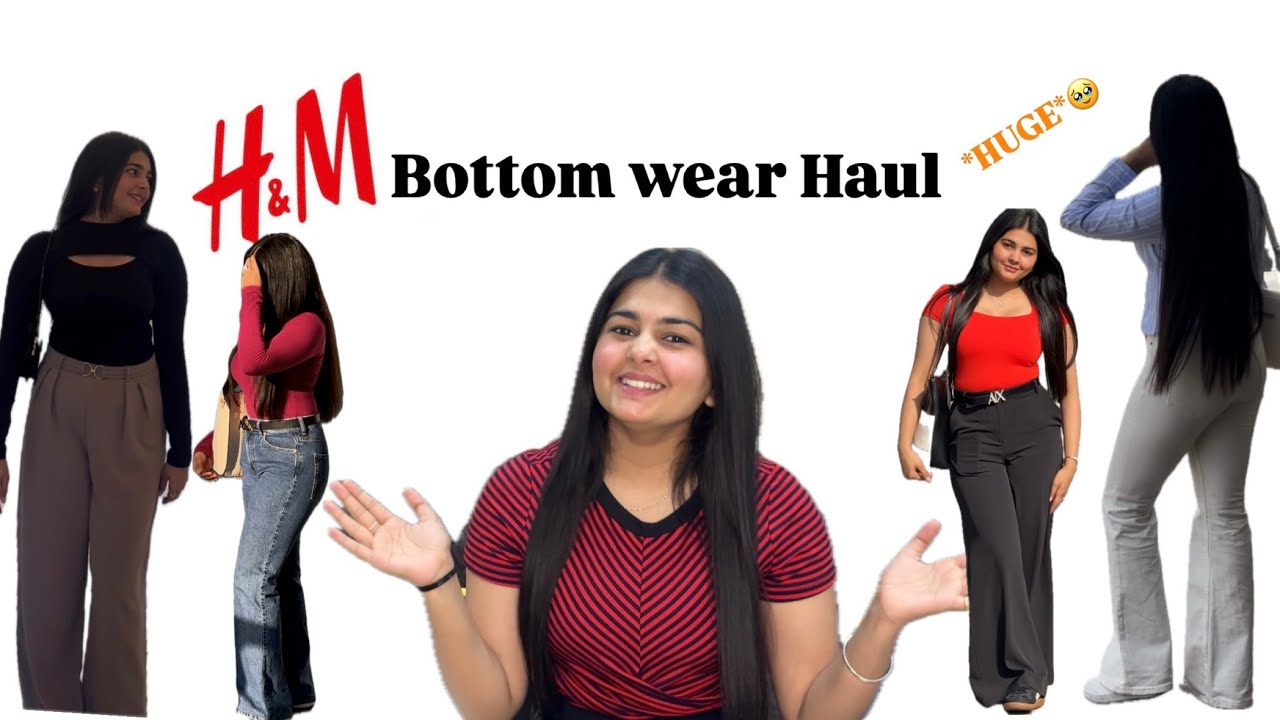 *Huge*😱Bottomwear Haul from H&M | Casual to Chic Fits!✨