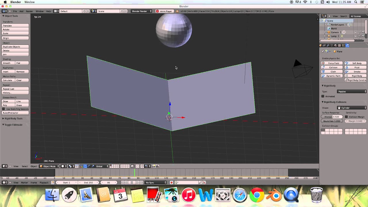 bouncing ball with rigid body - YouTube