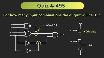 Logic Gate Solved Problem (Wired OR Logic) | Digital Electronics | Quiz # 495