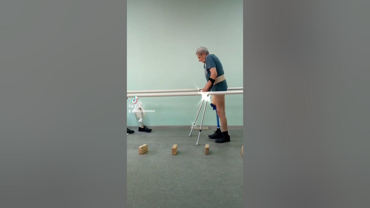 Gait Training on Above Knee Prosthetic with Crutches YouTube