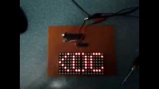 PIC MICRO MICROCHIP 8x16 KAYAN YAZI 877A 74154 DOT MATRIX PIC MICRO MICROCHIP 8x16 KAYAN YAZI 877A 74154 DOT MATRIX