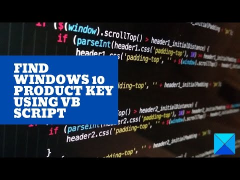 Find Windows 11 product key using VB Script
