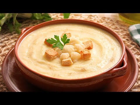 Vídeo: Sopa De Puré De Coliflor