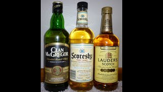 Budget Whiskey (Under $10) Video #1. Whiskey Review: Scotch. Lauder's, Clan MacGregor, Scoresby