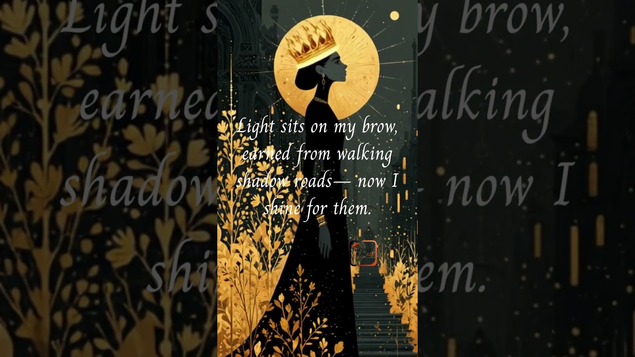 Light on My Brow: A Haiku of Shadow and Strength