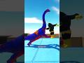 Batman Goro vs Superman Brachiosaurus #batman #superman #gorilla #dinosaur #shorts #arbs