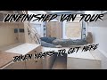 Van Tour Of My Unfinished Camper Van