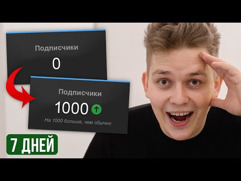 Видео: Как за 7 Дней Набрать Первую 1000 Подписчиков на Youtube? (2023)