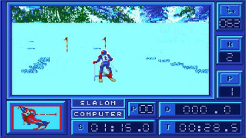 AMIGA Downhill Challenge SUPER SKI OCS NOT THE PD 1988 Microids adf