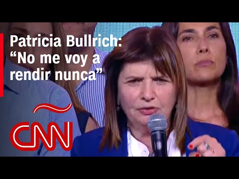 Discurso completo de Patricia Bullrich después de las elecciones presidenciales en Argentina