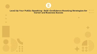 Download lagu International Business Seminar Level Up Your Public Speaking